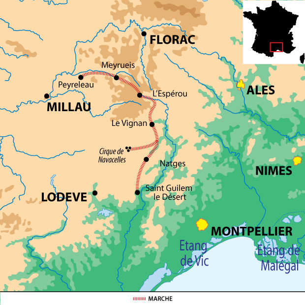 Image Le chemin de Saint Guilhem (sud)