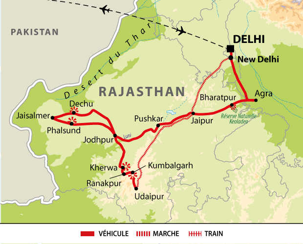 Itinéraire Rajasthan et le festival de Pushkar