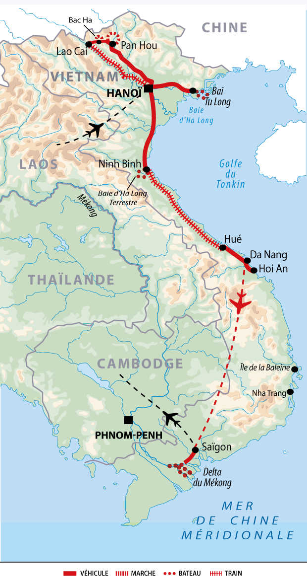 Image Le Vietnam du nord au sud