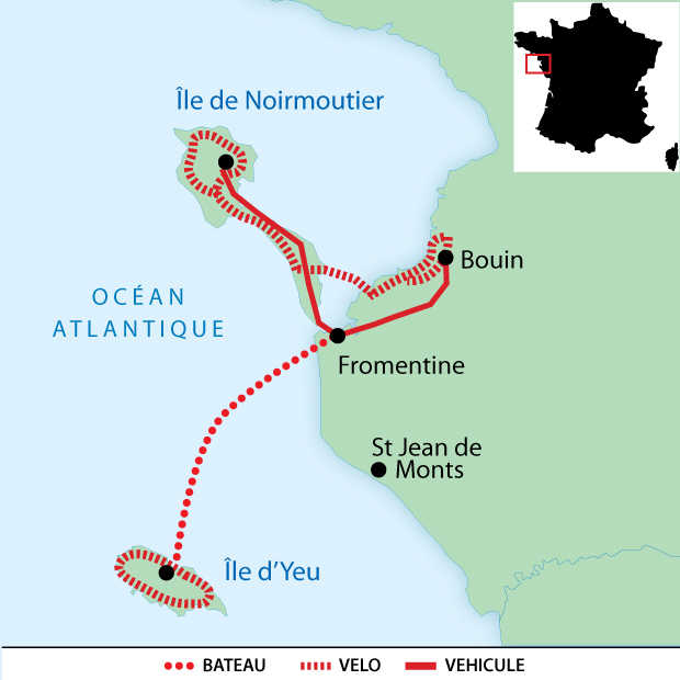 Voyage Pays De La Loire Les Iles Vendeennes A Velo Noirmoutier Et L Ile D Yeu Huwans