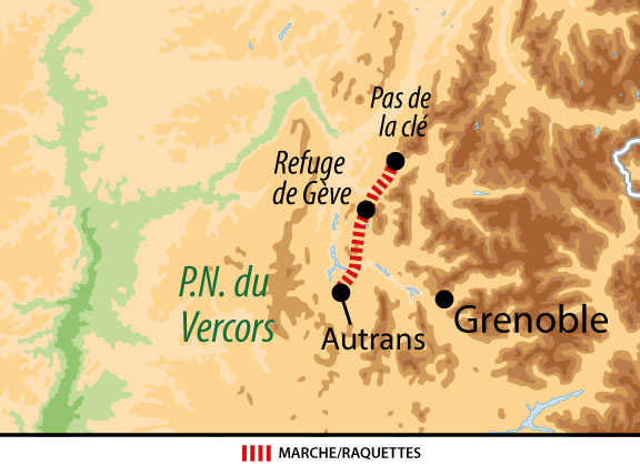 carte circuit raquette FVERCREV