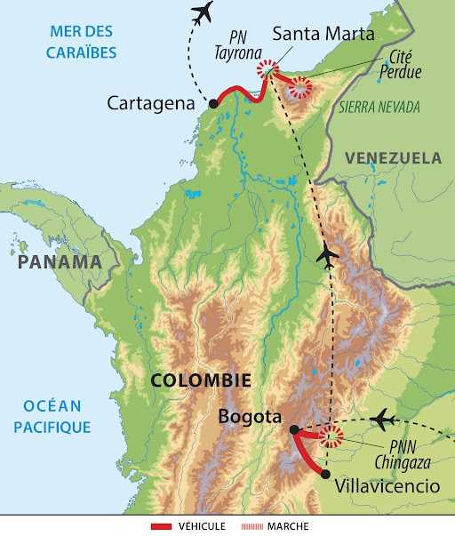 Carte - Colombie - UKOGI