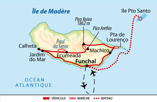 carte de Madère
