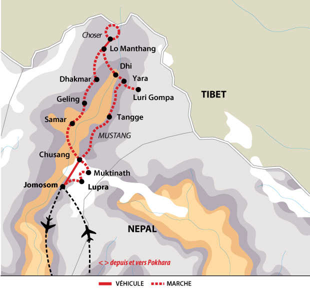Itinéraire Mustang, le dernier royaume himalayen