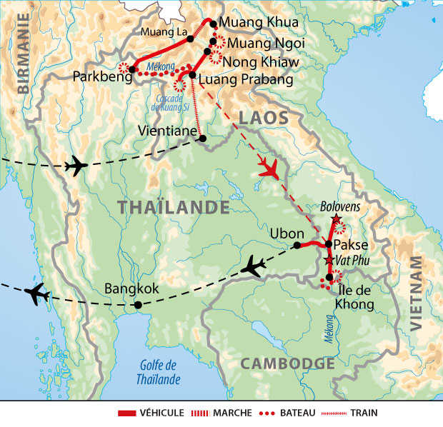 Carte Laos ALAONS