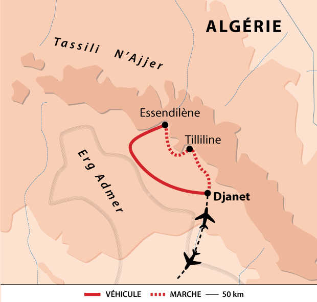 Carte Voyage Algérie Essendilène