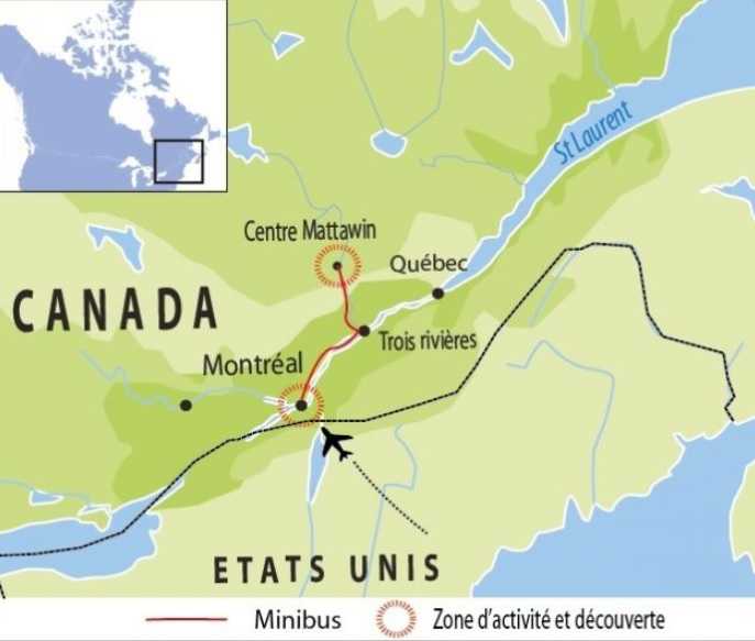 Itinéraire Multi-activités 100% nature québécoise