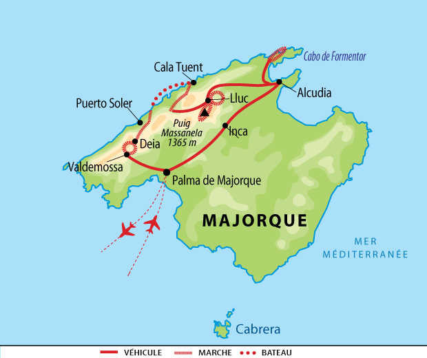 Itinéraire Majorque, reine des Baléares