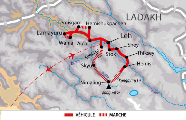 Itinéraire de Trek et rencontres dans la vallée de la Markha en Inde Himalayenne