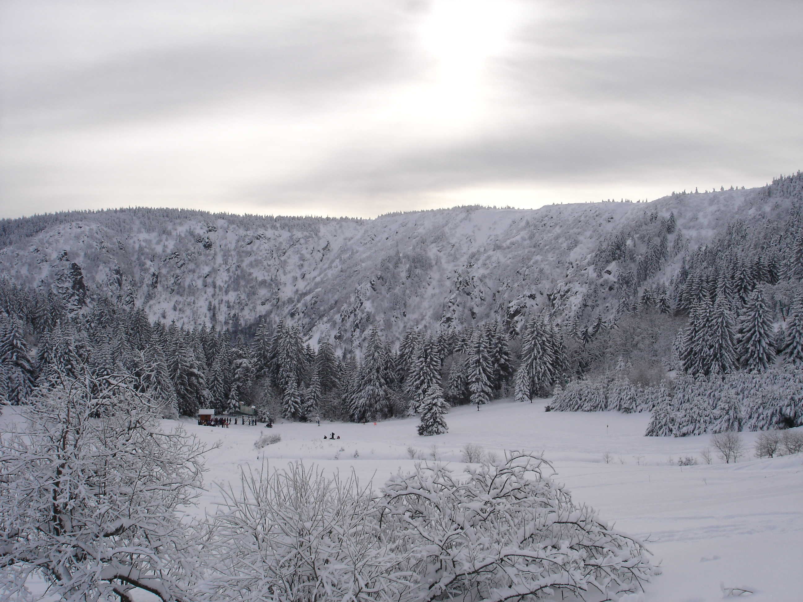 Journée hivernale au lac blanc, Vosges