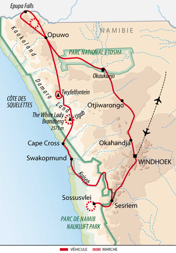 Namibie - Trekking en Namibie : Namib, Damaraland et pays Himba QNATREK2