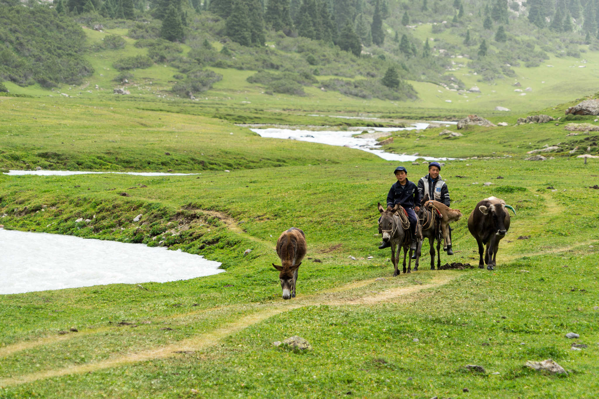 Randonnée à cheval en Kirghizie