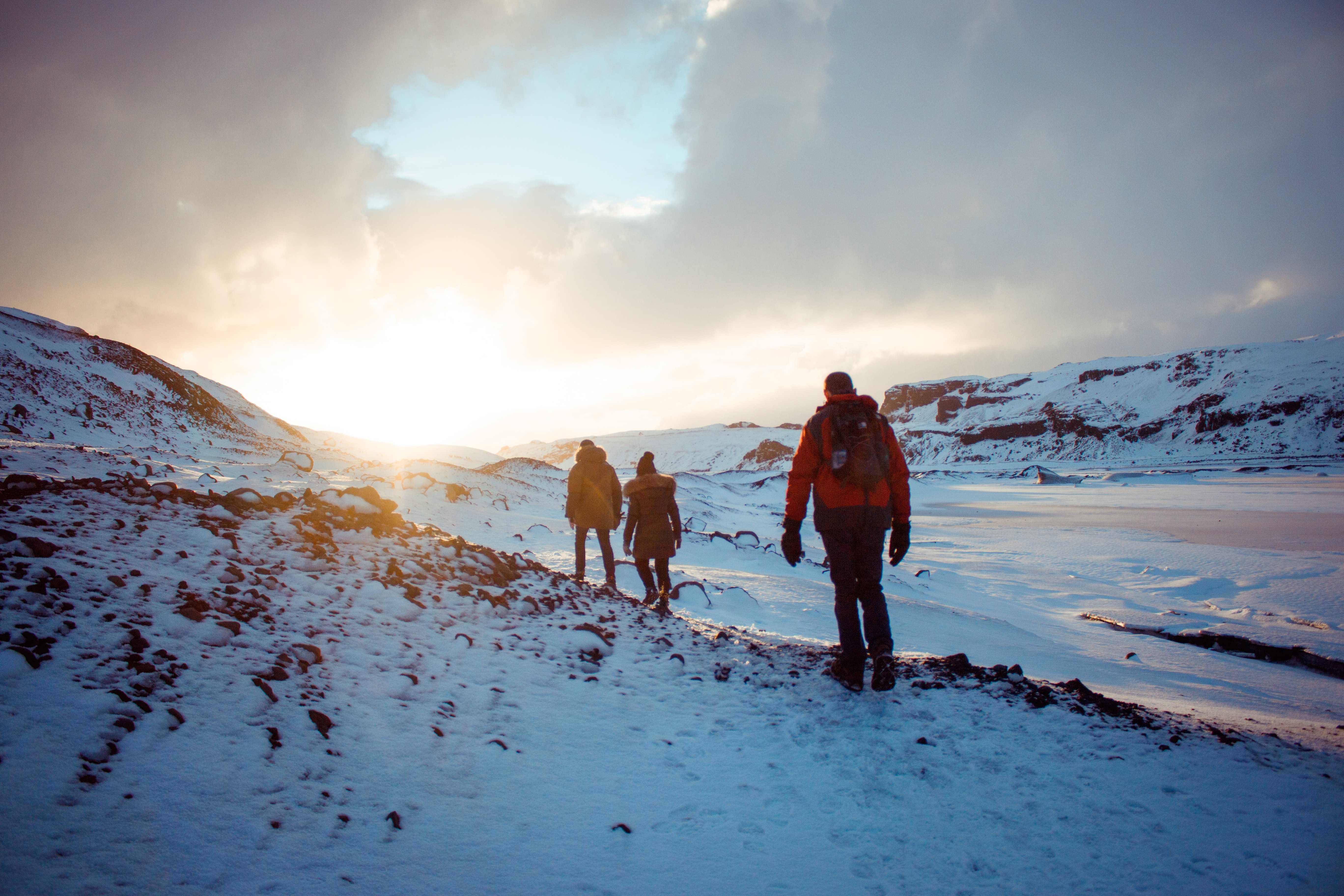 Randonnée en Islande l'hiver