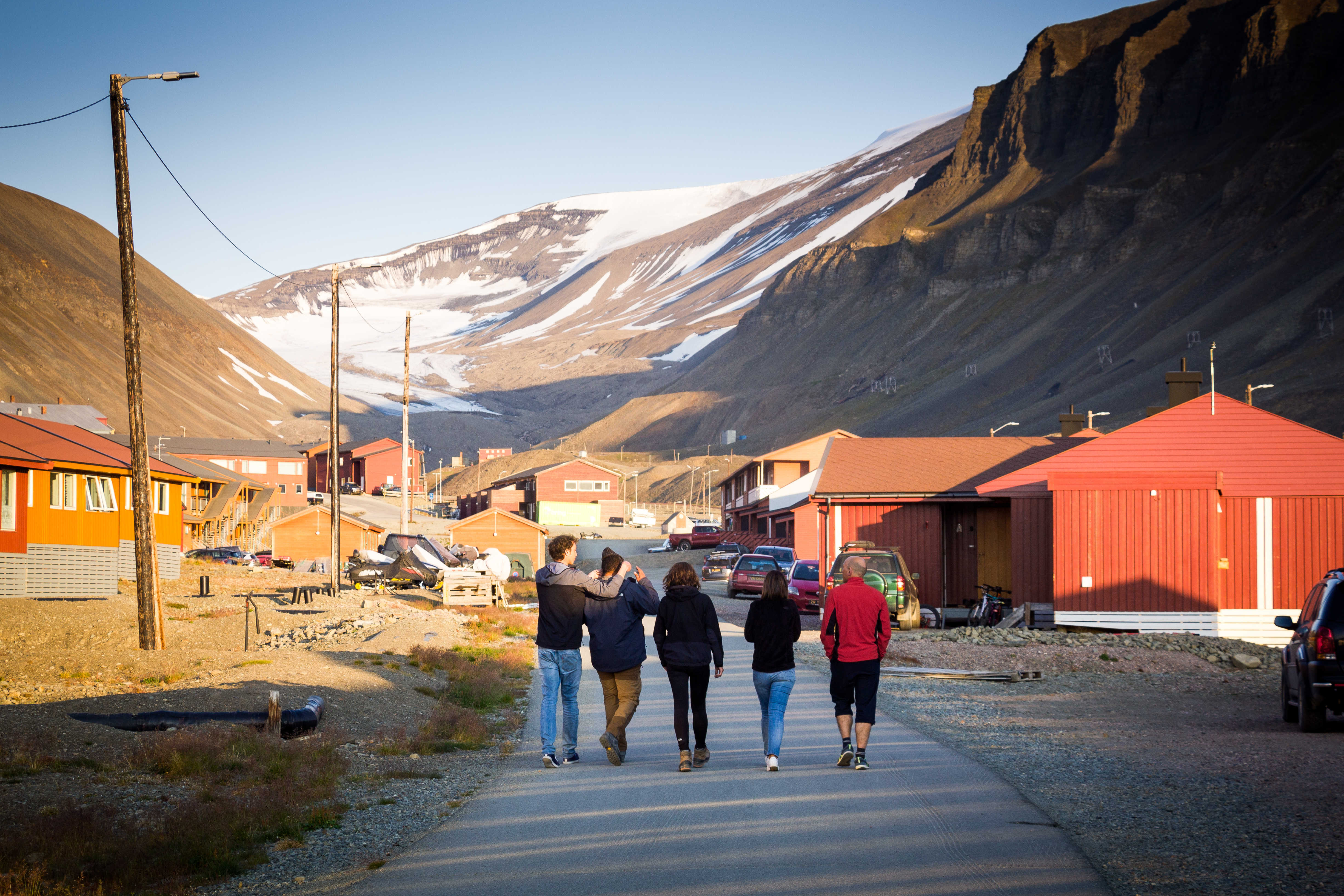 Longyearbyen l'été, ville du Spitzberg