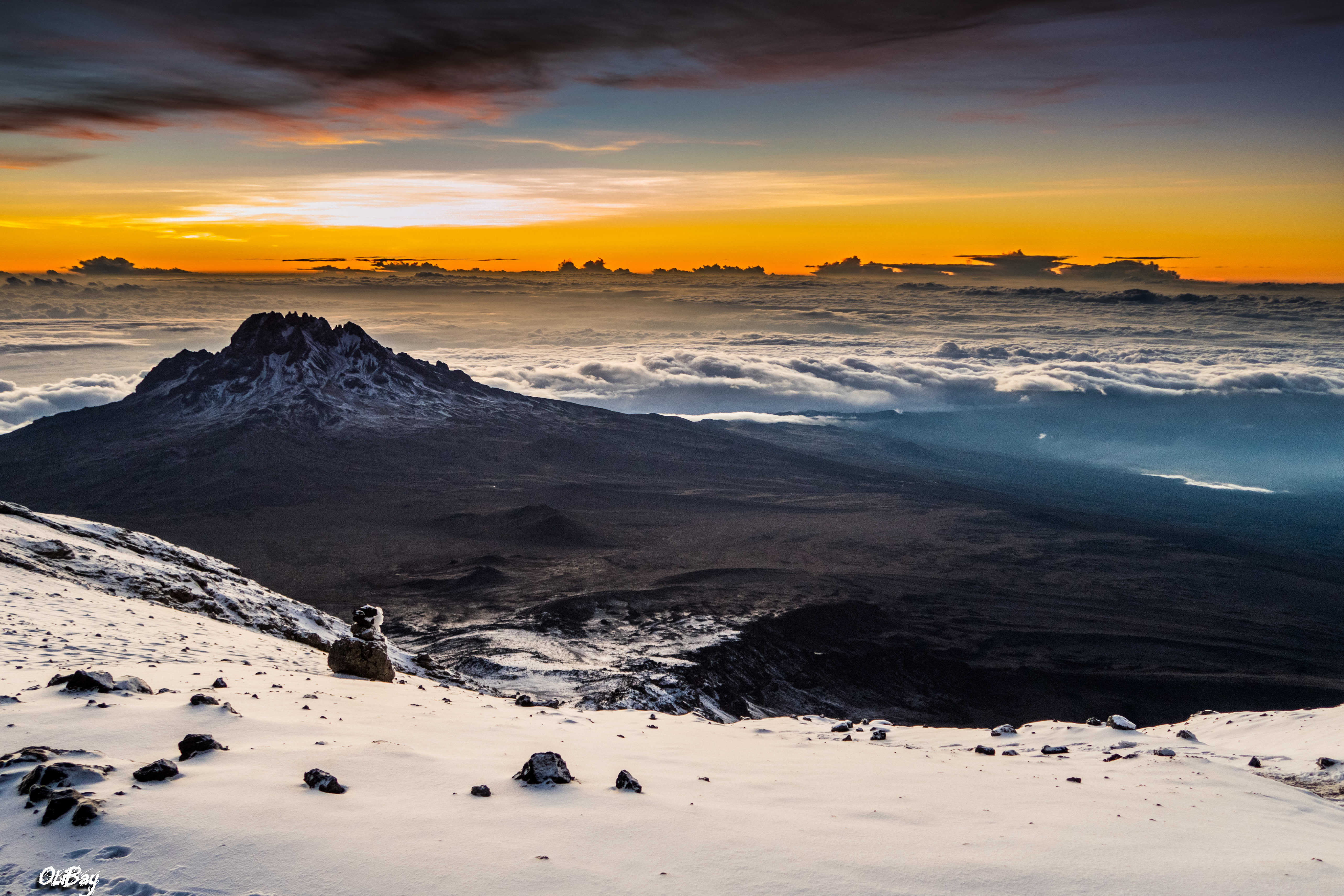 Vue sur le Mawenzi, massif du Kilimandjaro en Tanzanie