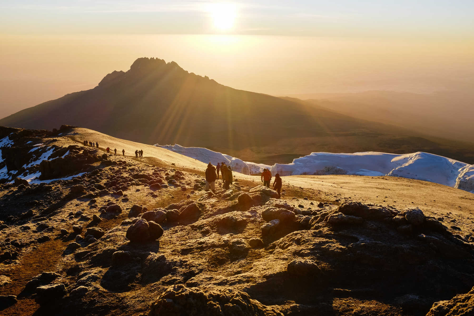 A l'assaut du Kilimandjaro - Glaciers au passage de Stella Point