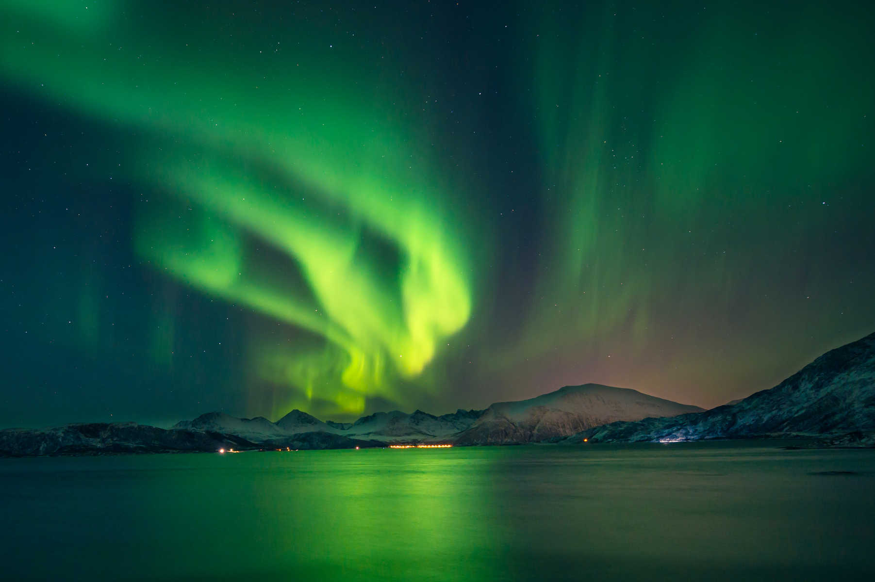 Aurores Boréales dans le Nord de la Norvège