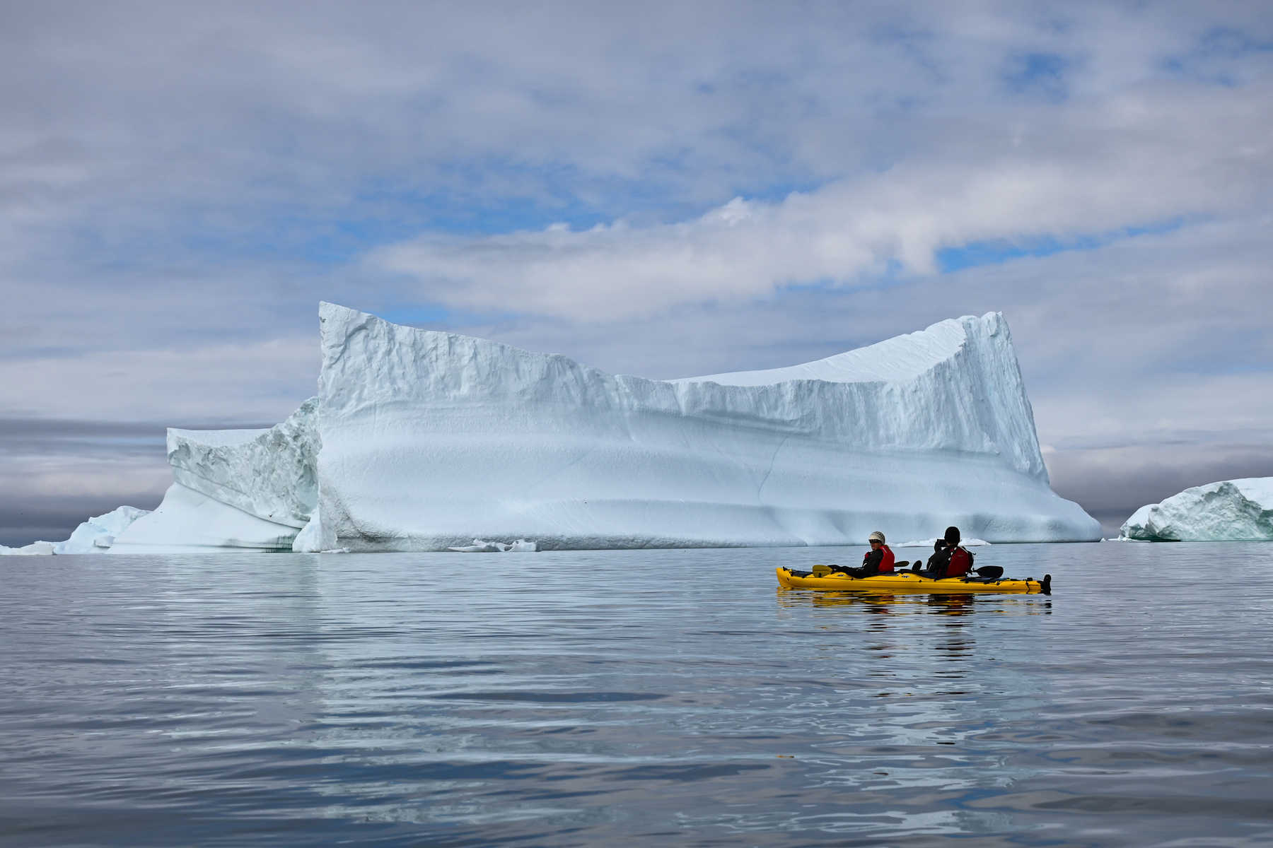 Aventure en kayak de mer dans la baie de Disko au Groenland