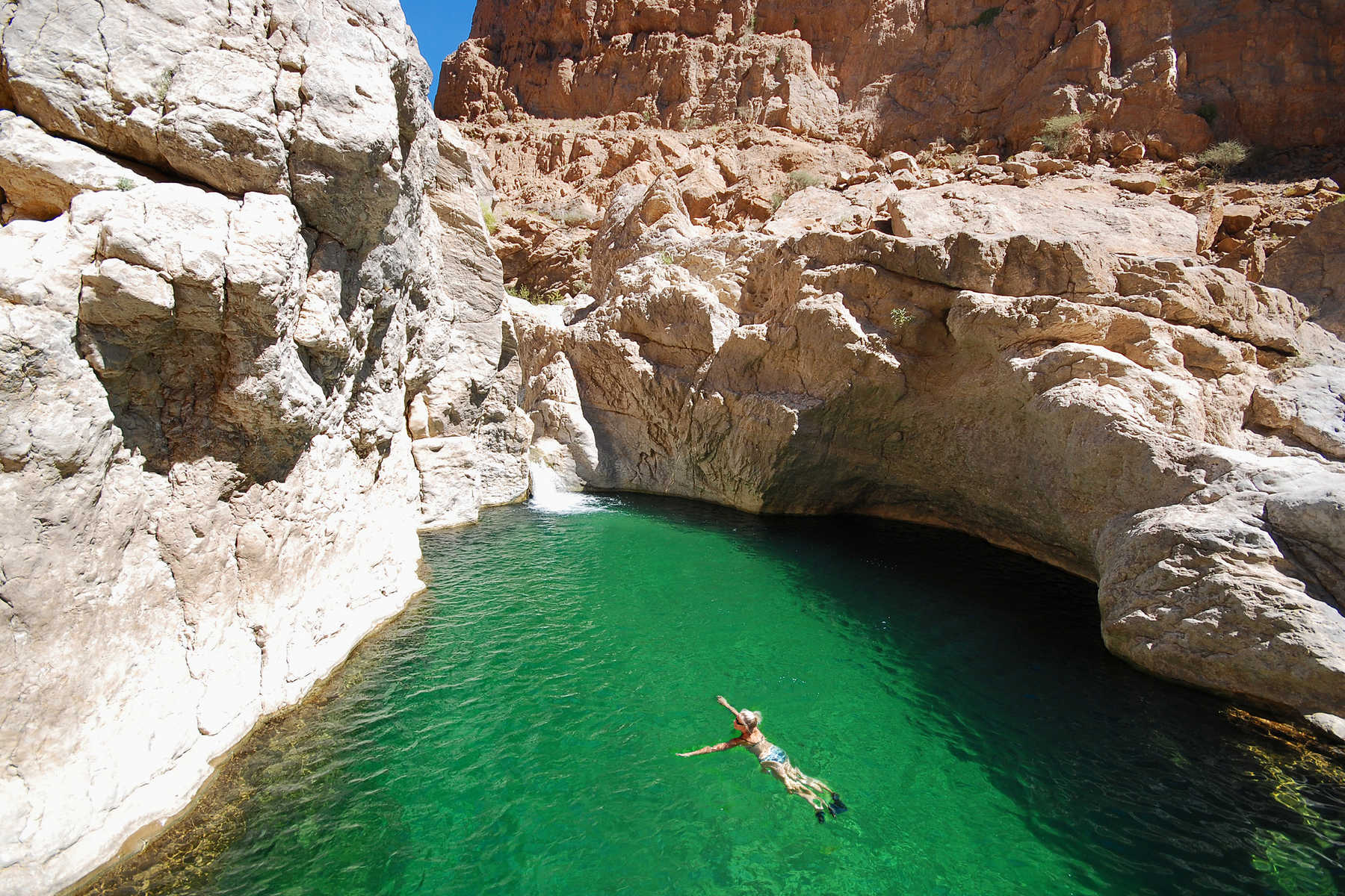 Baignade dans les wadis, Oman