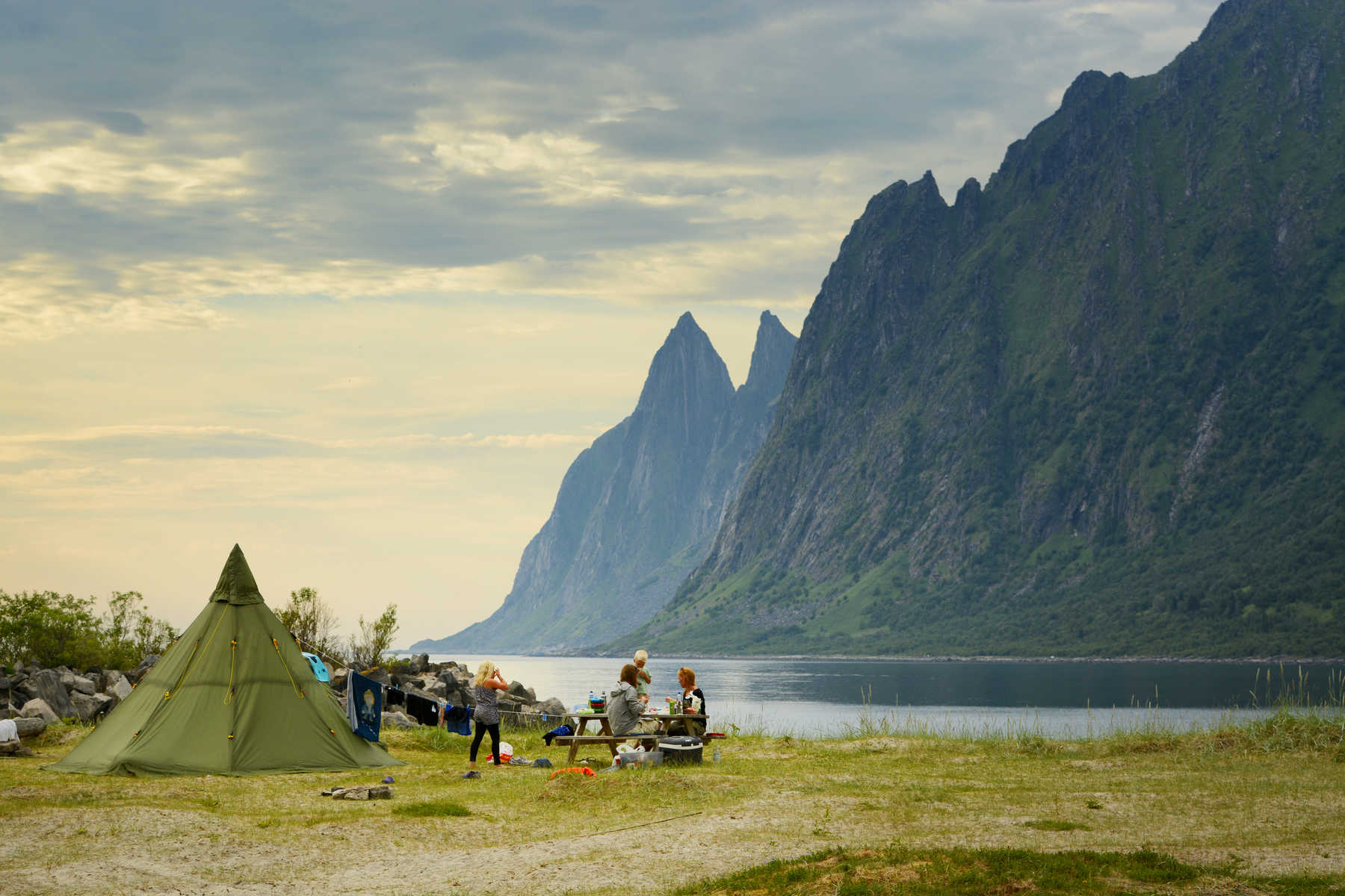 Bivouac en Norvège du Nord à Senja