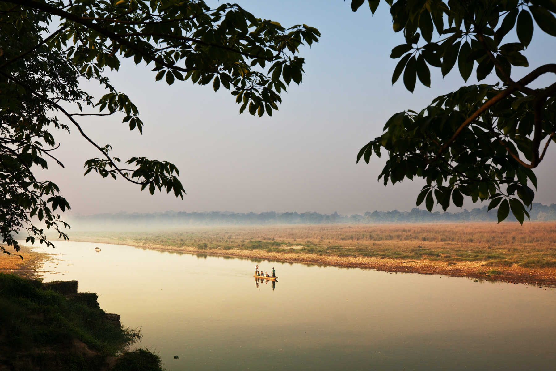 Canoë dans le parc de Chitwan