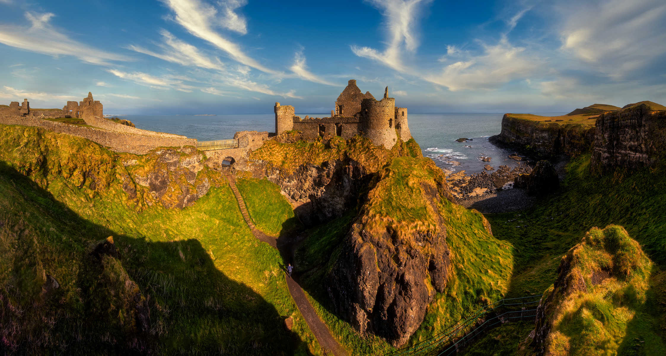 Château de dunluce en Irlande