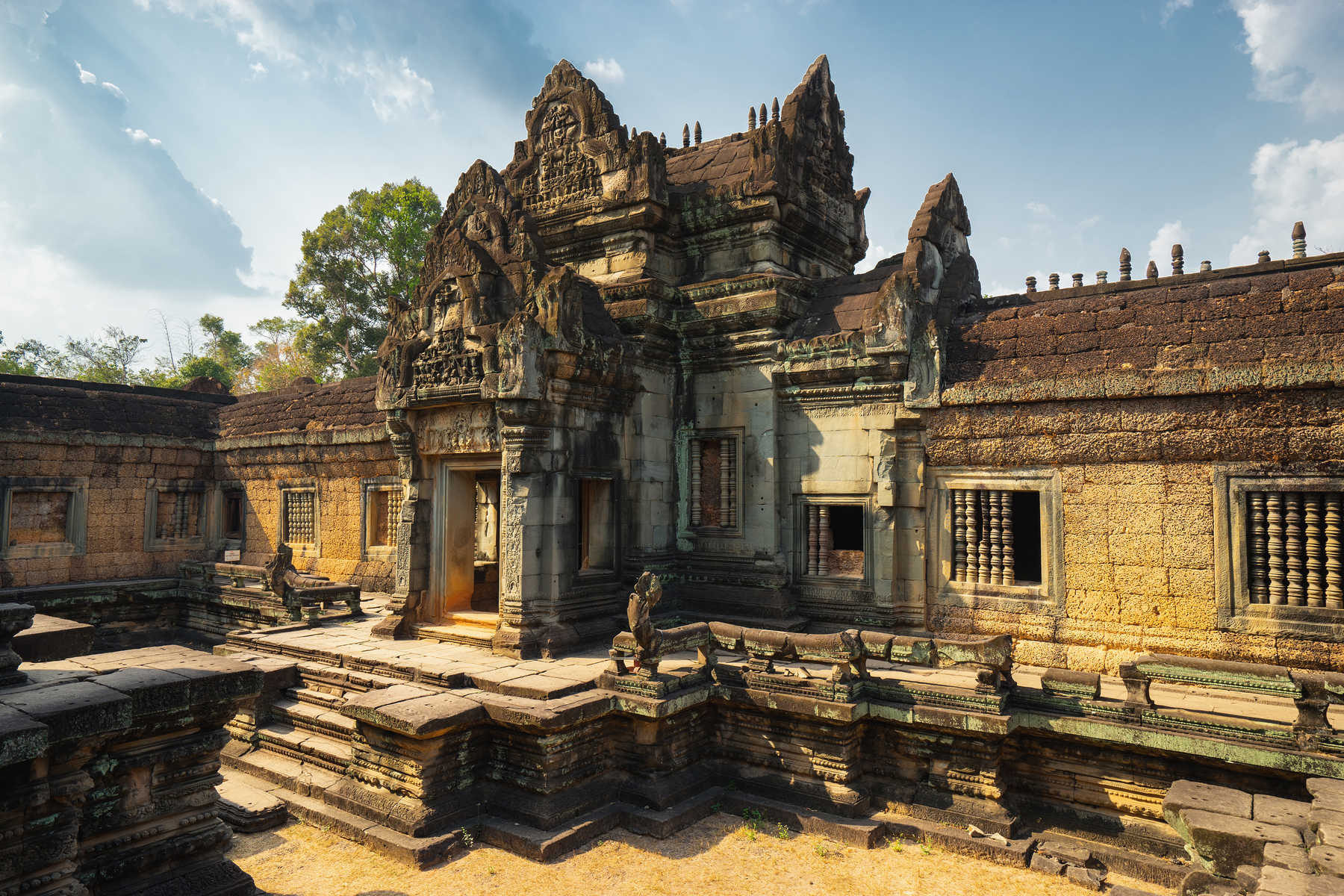 Complexe du temple de Banteay Samré à  Siem Reap au Cambodge