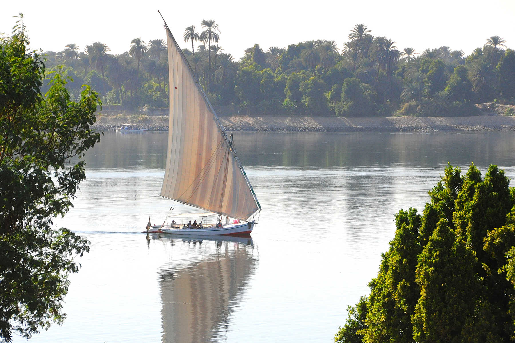 Felouque sur le Nil en Egypte