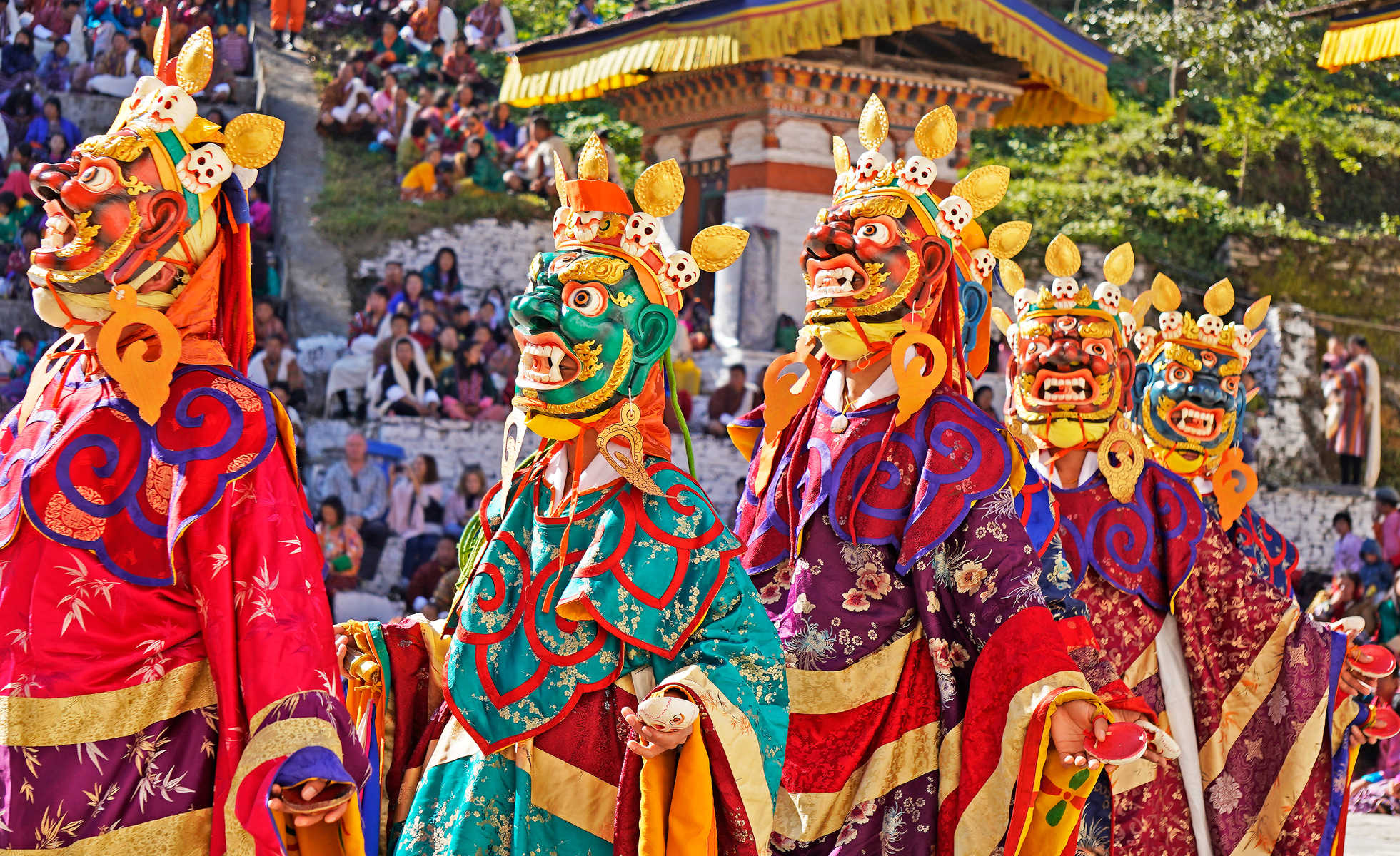 Festival du dragon au Bhoutan