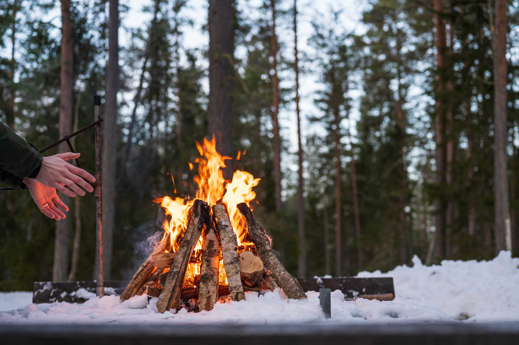 Feu de camps en finlande