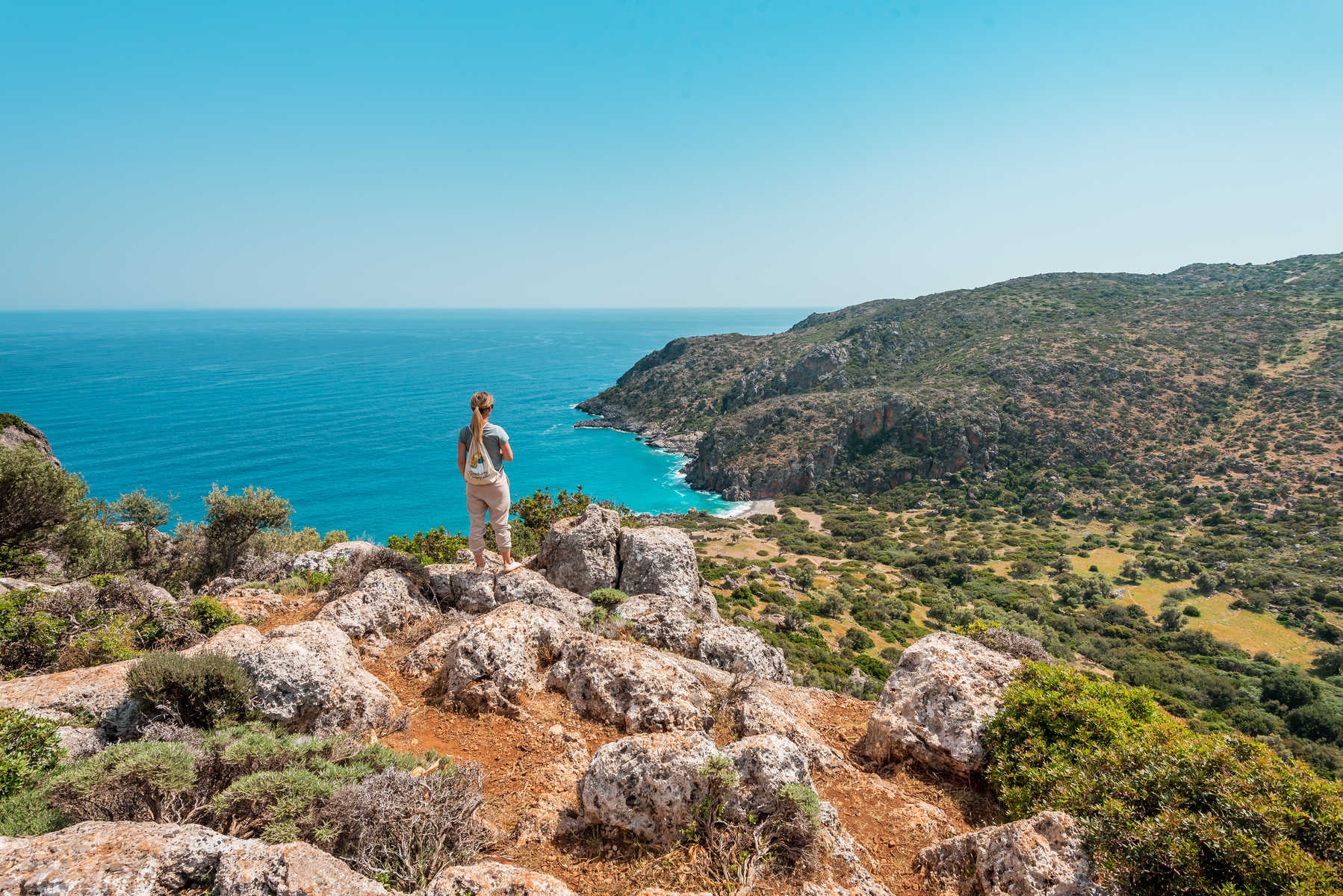 Gorges de Lissos Sougia, île de Crète, Grèce  randonnée dans canyon crétois