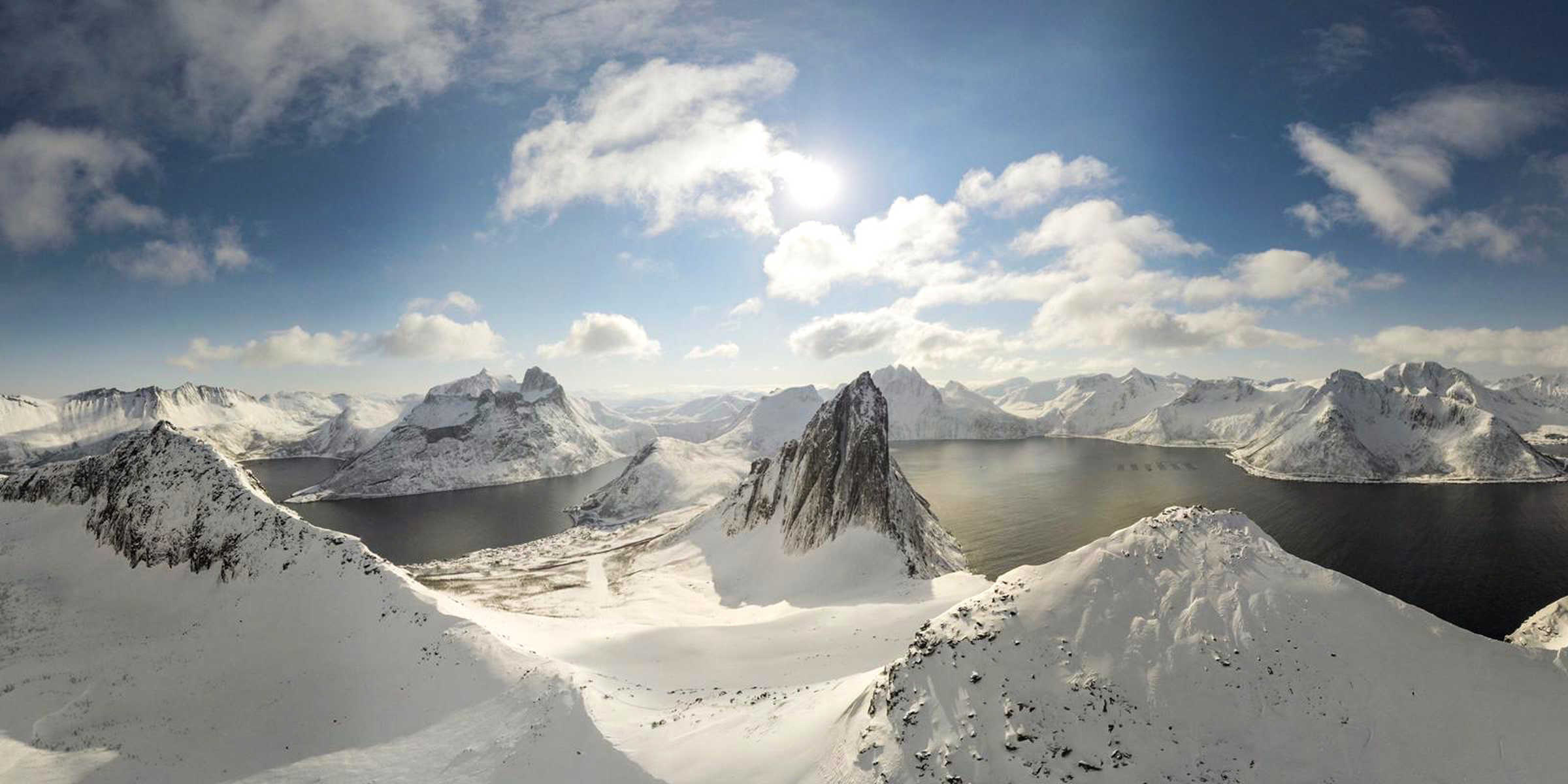 île de Senja en hiver, Norvège du Nord