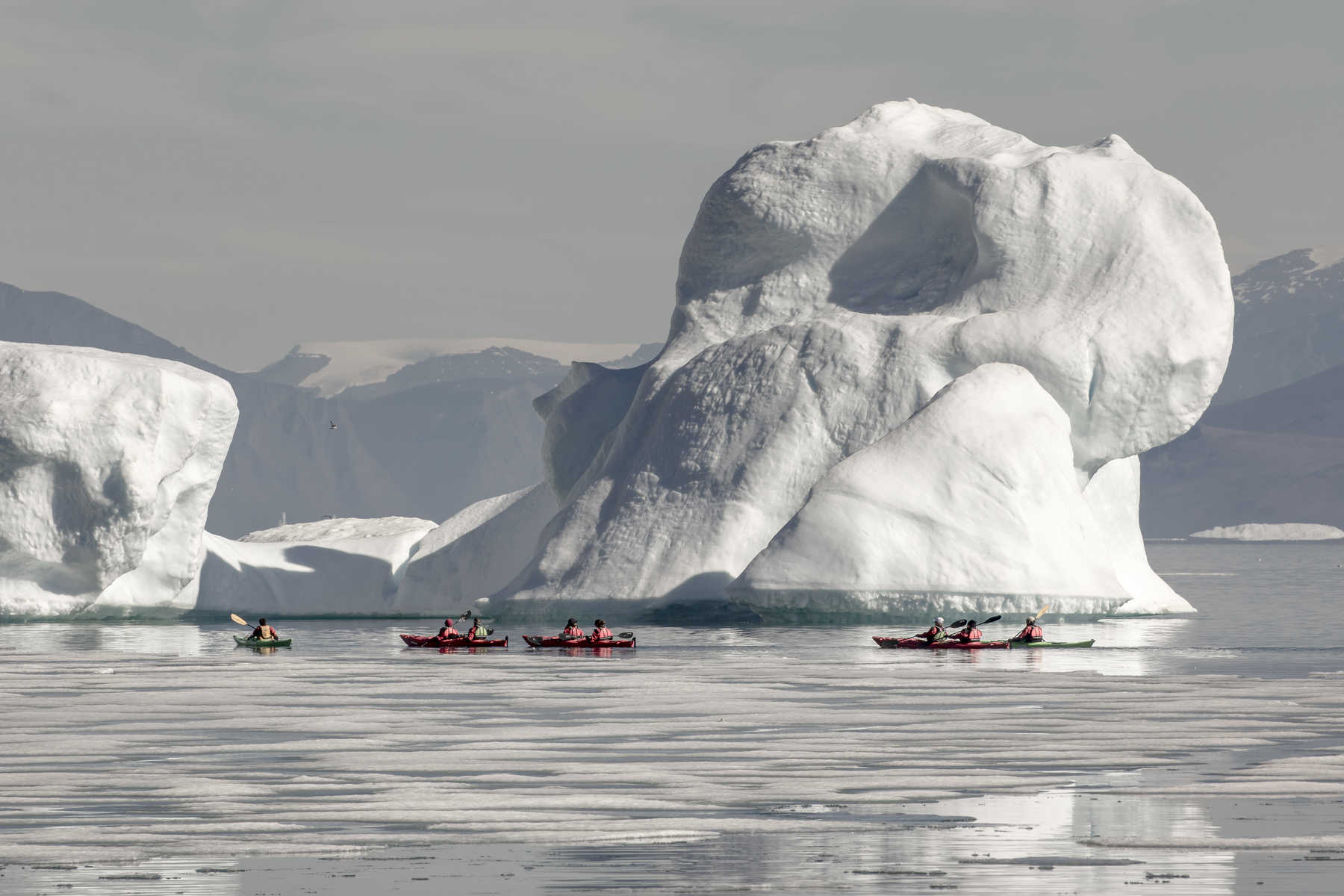 Kayak à Disko au Groenland
