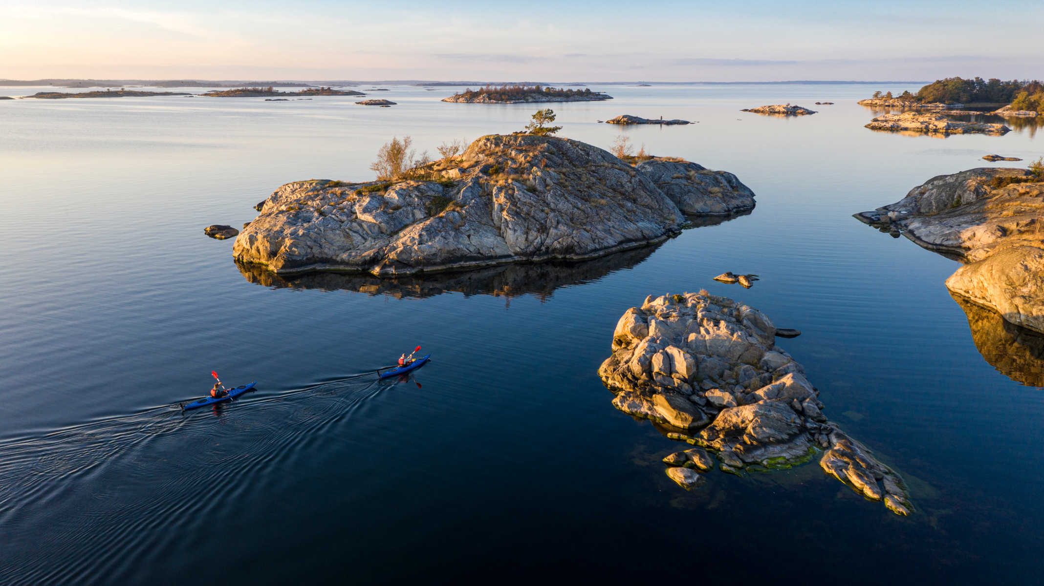 Kayak de mer en Suède