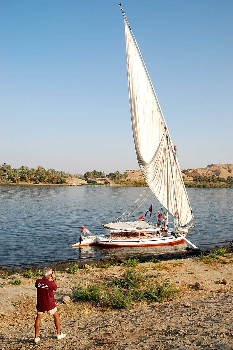 La felouque sur le Nil en Egypte