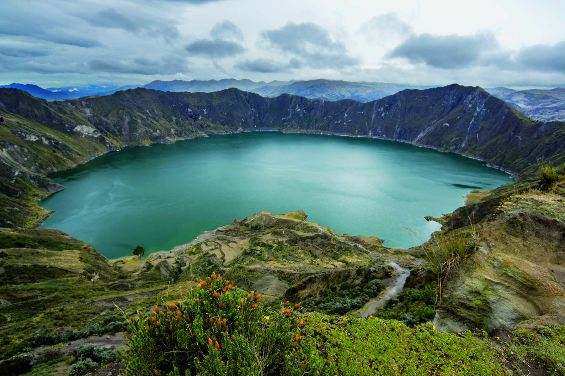 Lagune de Quilotoa en Equateur