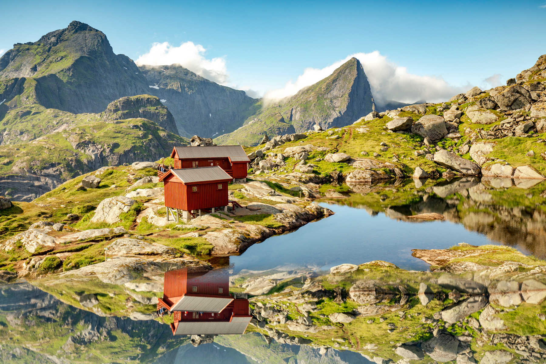 Norvège Lofoten été Munkan Peak