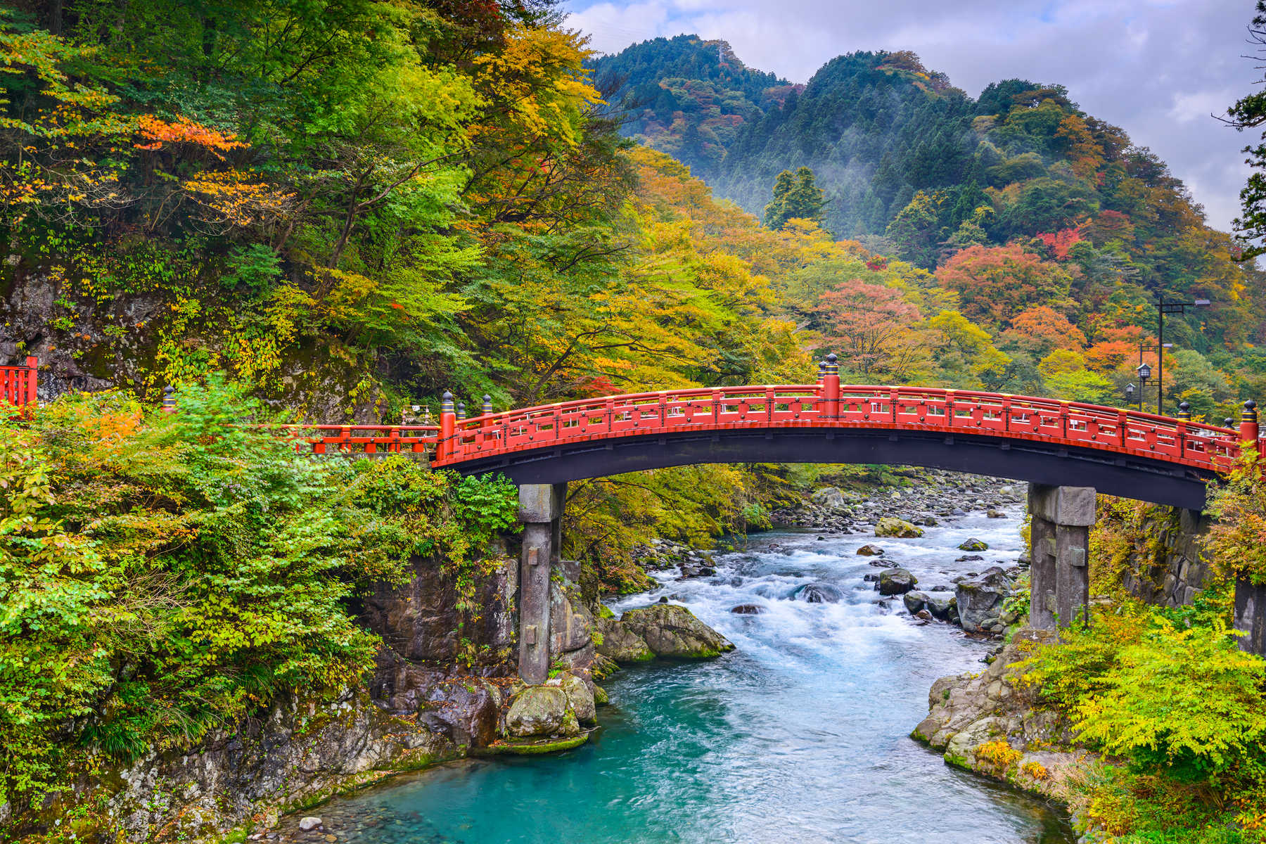 Pont dans le parc national de Nikkō