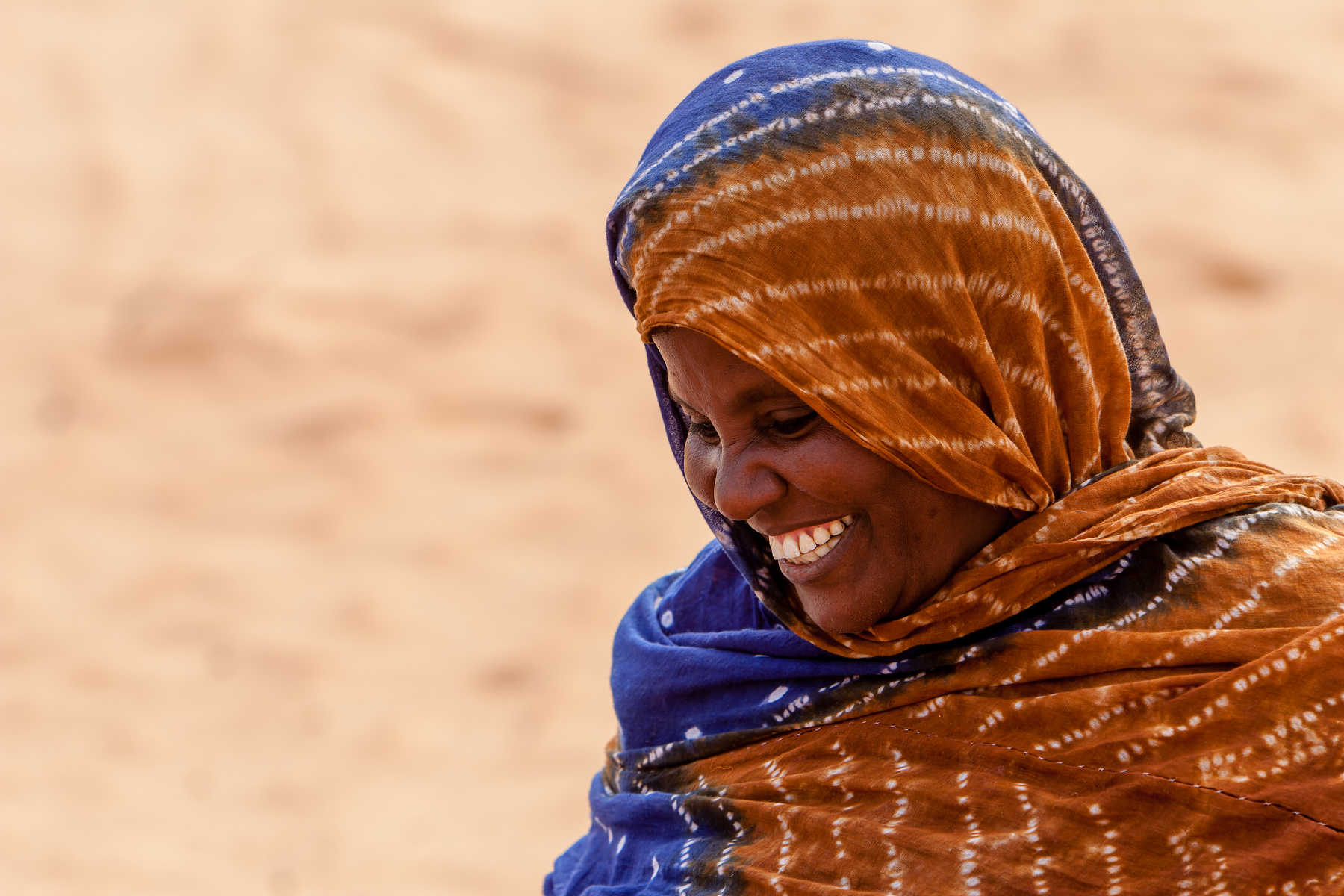 portrait d'une femme en Mauritanie