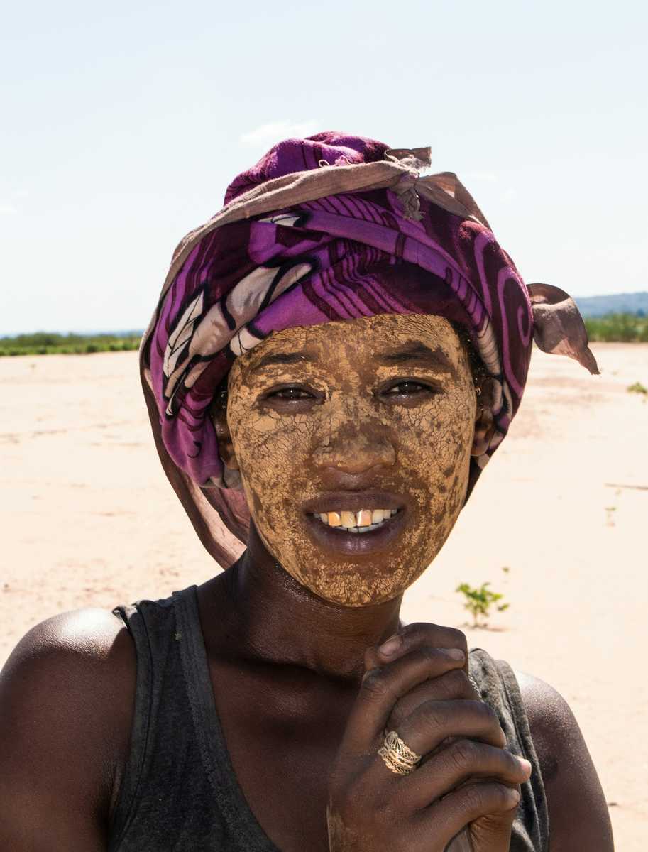 Portrait d'une femme Sakalava à Madagascar