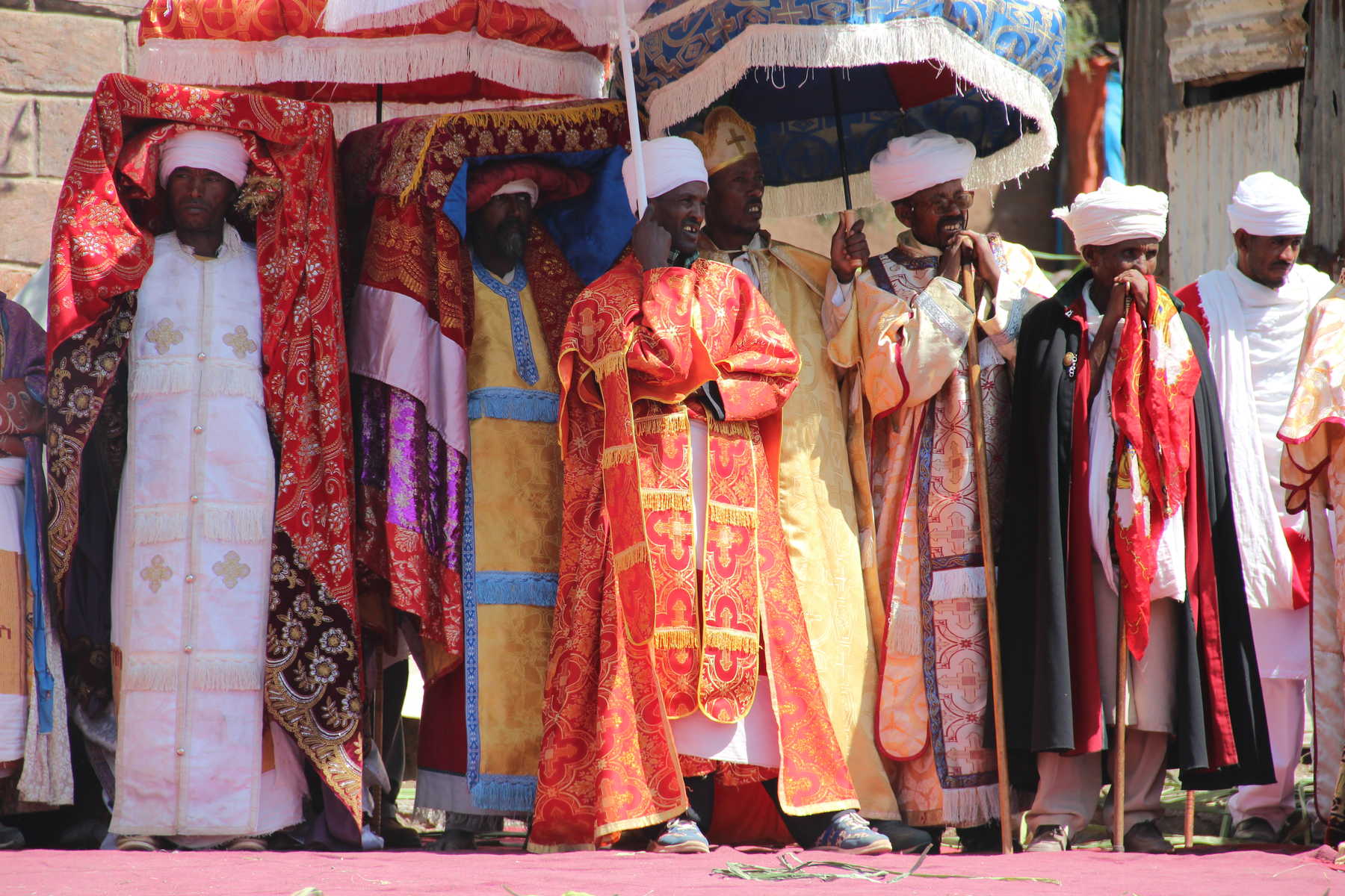 Procession pendant la fête de Timkat en Ethiopie