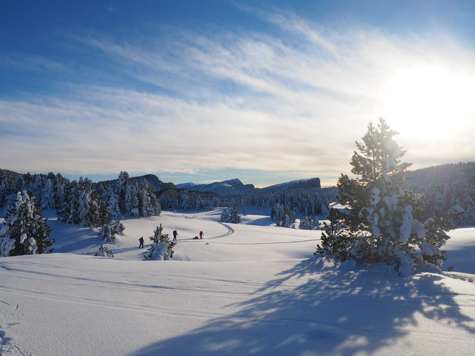 Raid hivernal dans le Vercors EFVPULK