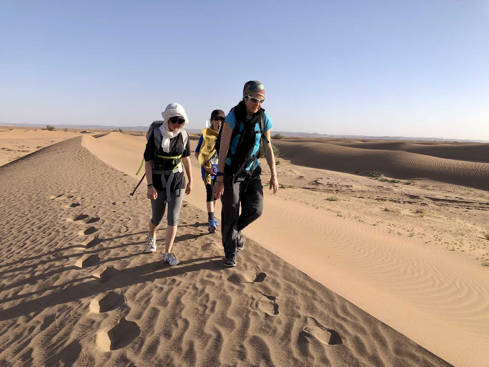 Rando dans le désert, Draa, Maroc