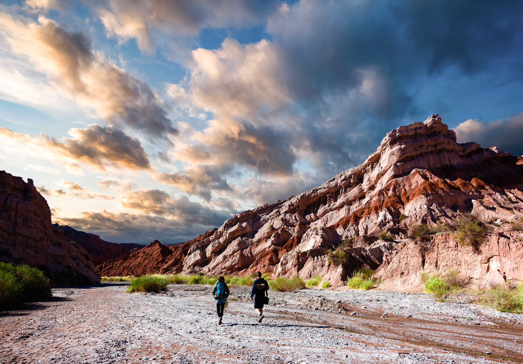 Randonnée à la quebrada de cafayate vers les cuevas de Acsibi  en Argentine