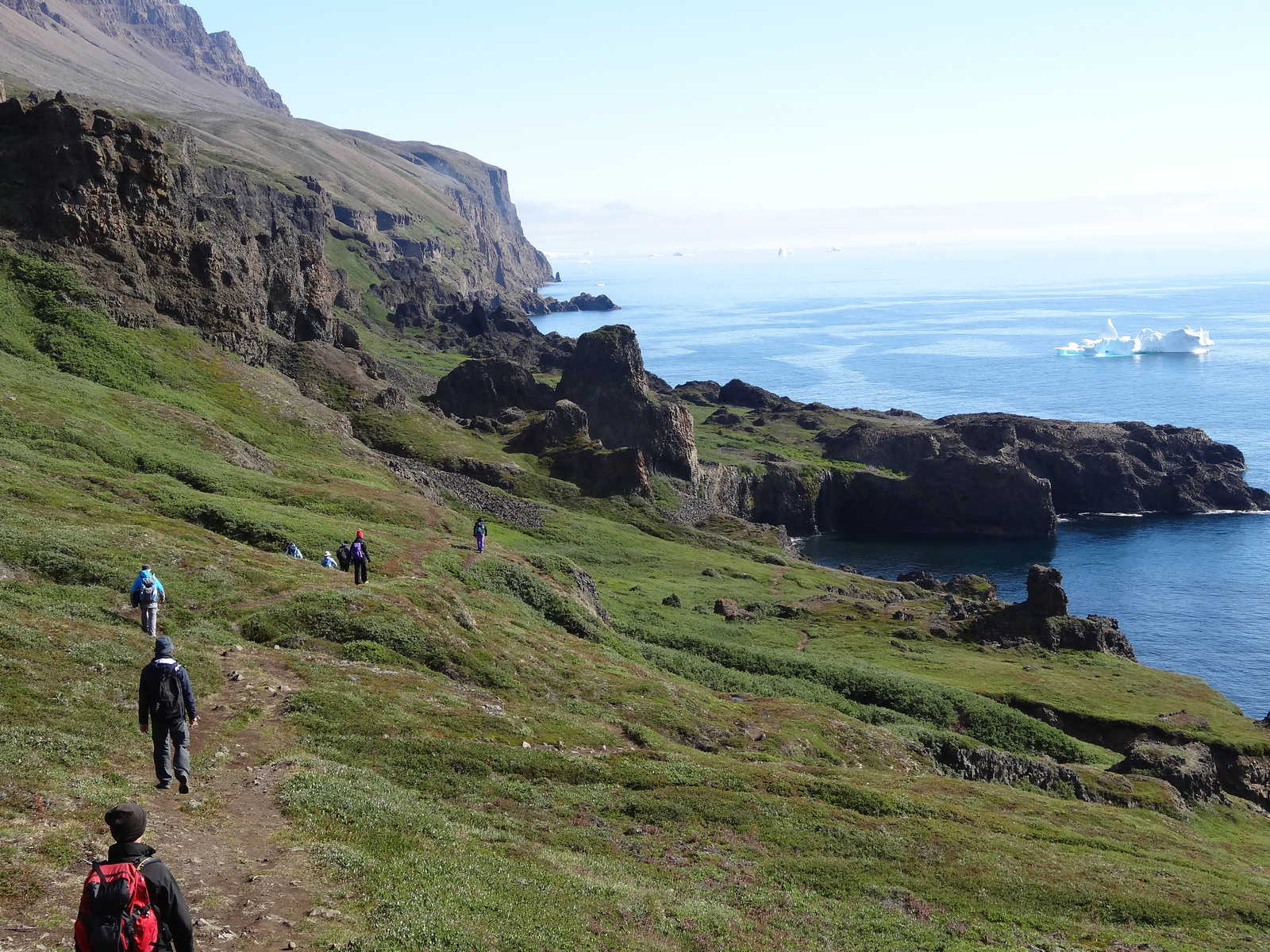 Randonnée l'été au Groenland