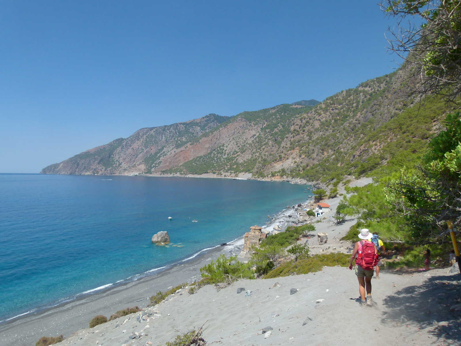 randonneur Crète d'Agia Roumeli à Loutro
