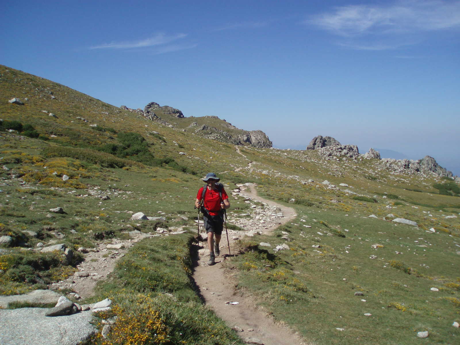 Randonneur sur le GR20