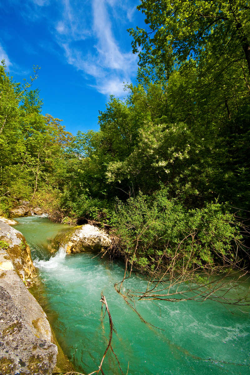 rivière d'Orfento dans la vallée dell'Orfento