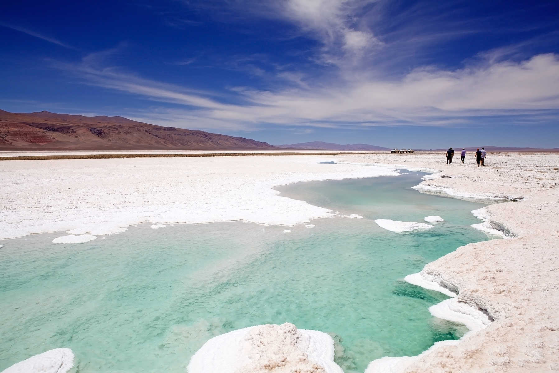 Salar de Pocitos à Puna de Atacama dans le nord Argentin