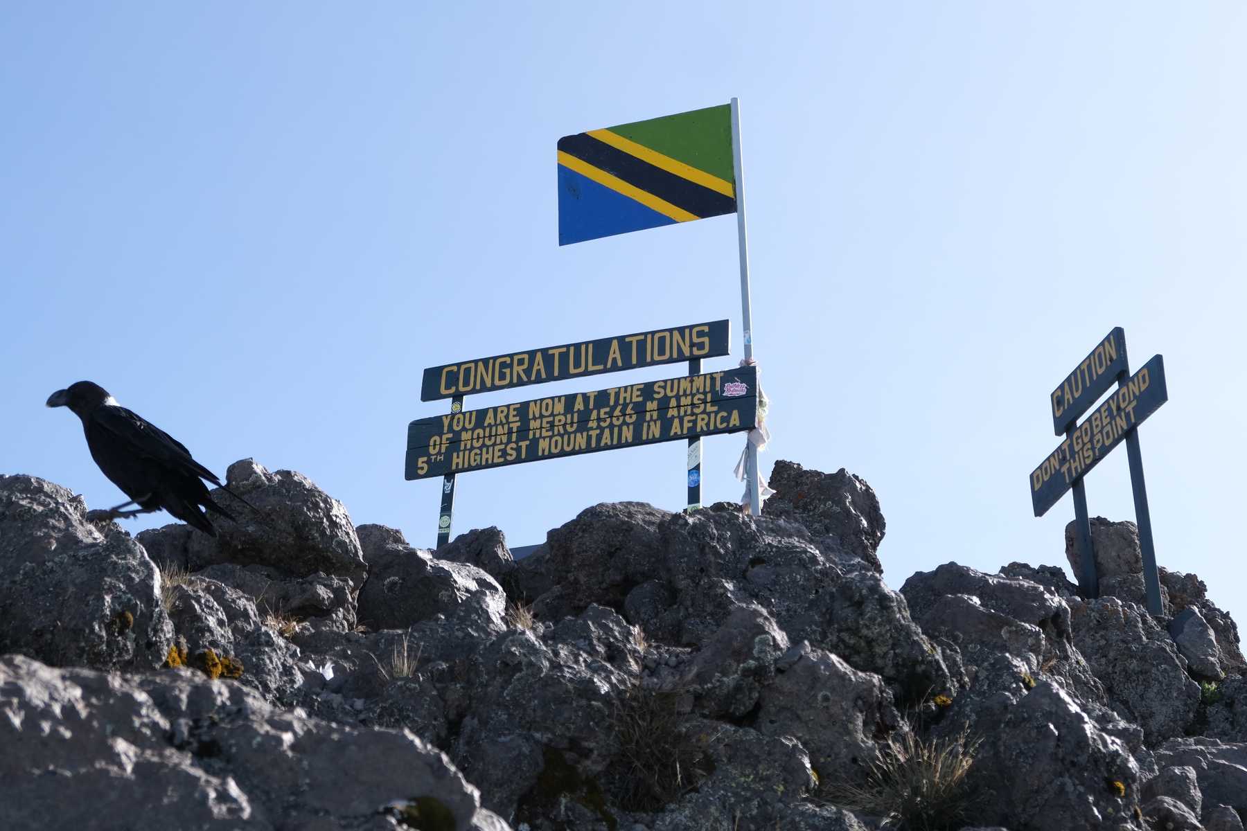 Sommet du Mont Meru en Tanzanie